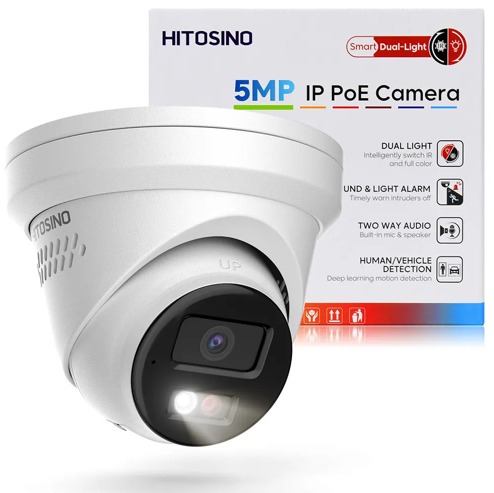 5MP Security Camera Wired with 2 Way Audio | HS-CUT05G2-LIA/SL - HITOSINO