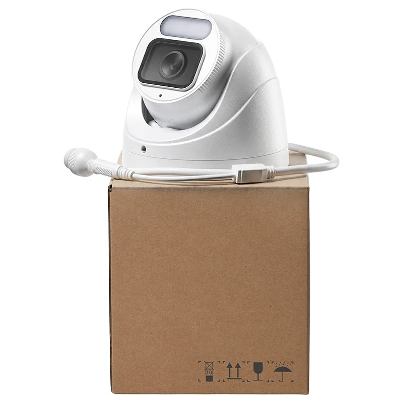 HITOSINO 8MP 4K全彩色网络球型摄像头,配备Wise-ISP,高清监控,适用于室内外安全。
