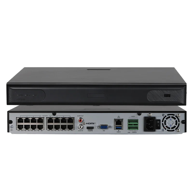HITOSINO 16-Channel 4K PoE NVR | HD Surveillance Recorder with AI Face & Vehicle Recognition