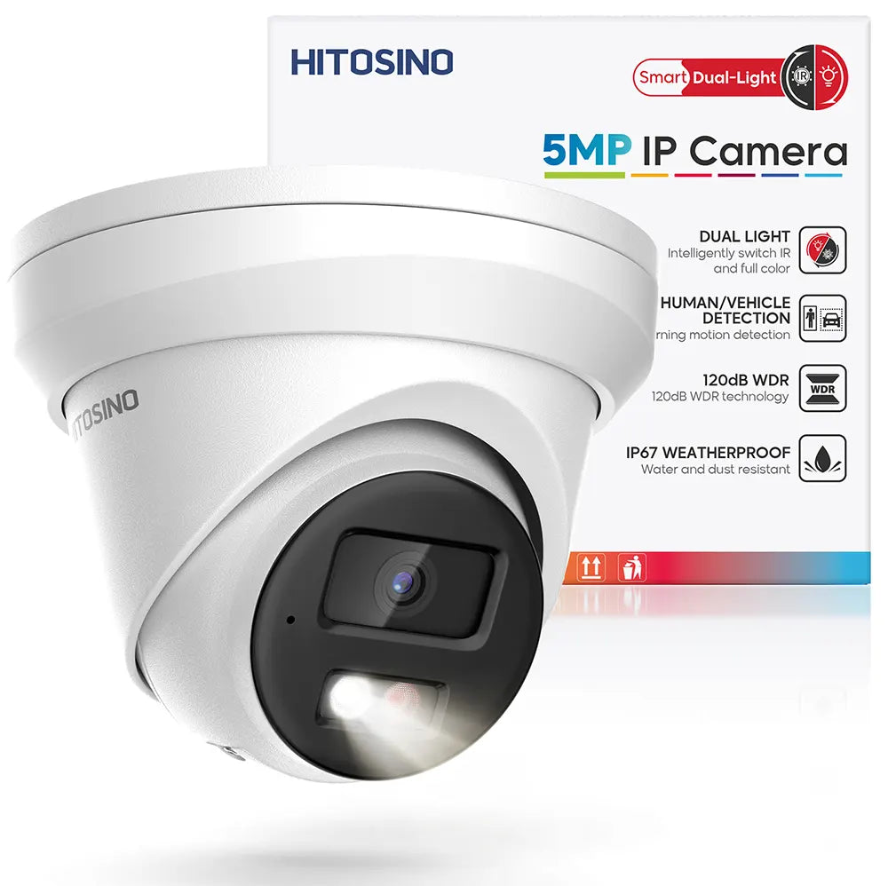 5MP Security PoE Camera with Smart Dual Light | HS-CUT05G2-LIA - HITOSINO