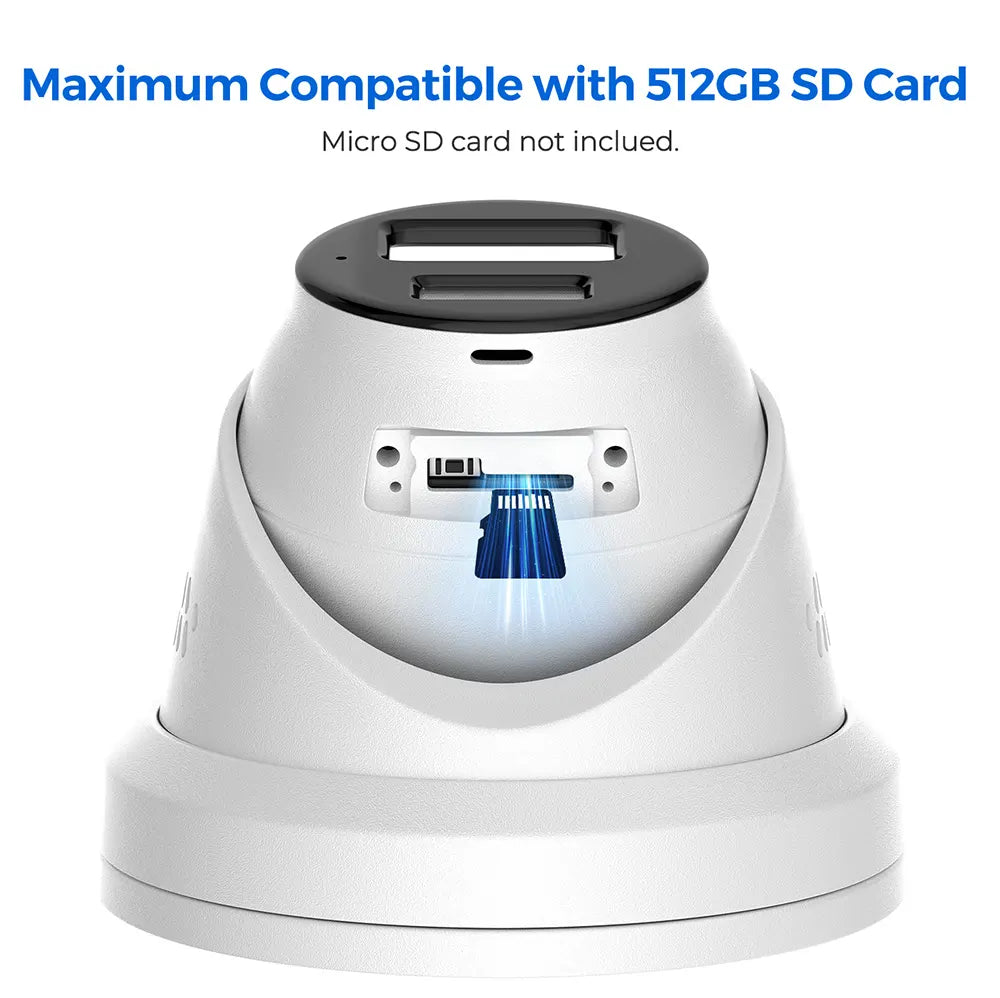 8MP Active Deterrence Security PoE Camera 4K with Siren | HS-CUT68G2-LIA/SL - HITOSINO