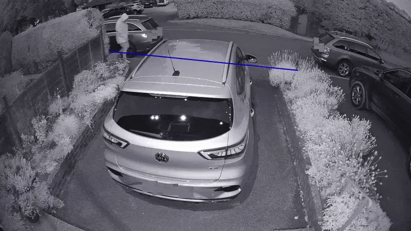 motion detector camera outdoor with human and vehicle detection