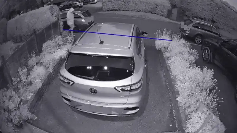 motion detector camera outdoor with human and vehicle detection