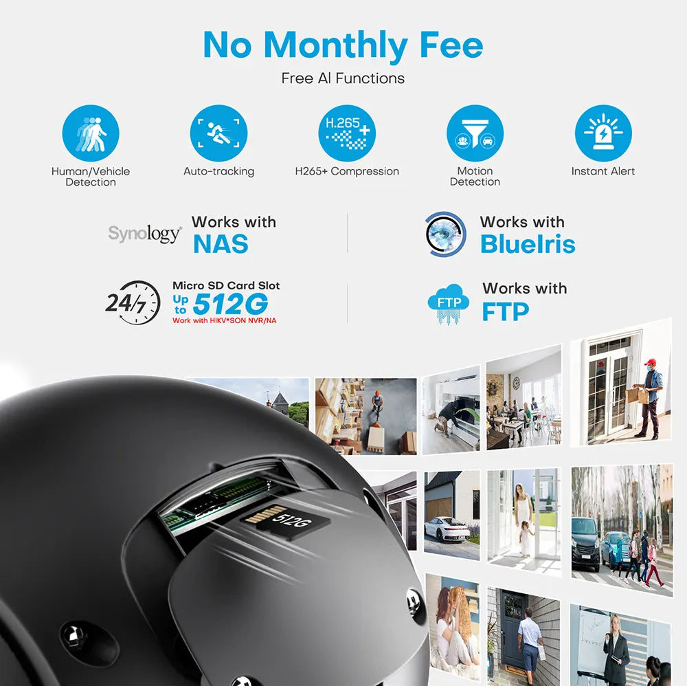 5MP Outdoor PoE PTZ Camera with Auto Tracking & Long Distance | PTZ-4518X-IZ - HITOSINO