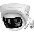 HITOSINO outdoor night vision turret camera with 8MP dual lenses and wide-angle view for enhanced security monitoring.
