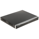 HITOSINO 16-channel NVR DS-7616NXI-K1 with AI AcuSense for 4K recording, featuring multiple video input ports and sleek black design.