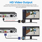HITOSINO 16-channel NVR PoE 4K AcuSense AI with 16 PoE ports and sleek black enclosure, designed for high-resolution surveillance.