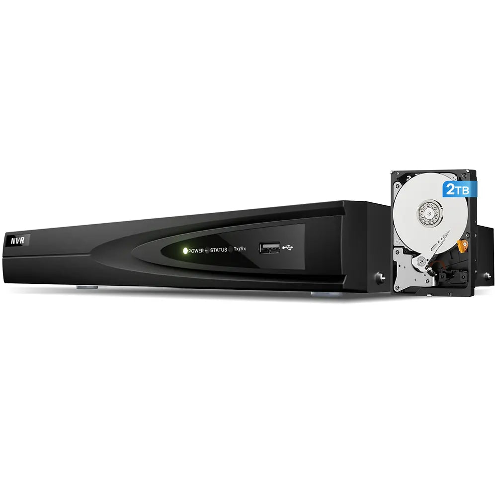 4K 8 Channel PoE NVR for 24/7 Camera Recording | HS-N608-Q1/8P - HITOSINO
