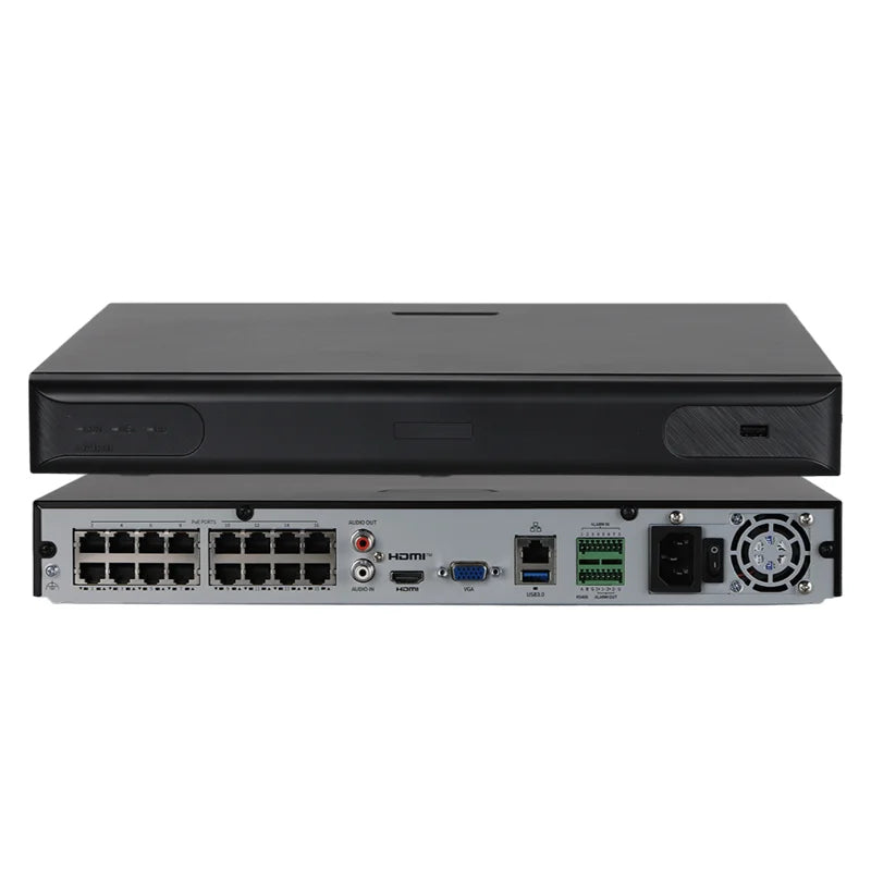 HITOSINO 16-Channel 4K PoE NVR | HD Surveillance Recorder with AI Face & Vehicle Recognition