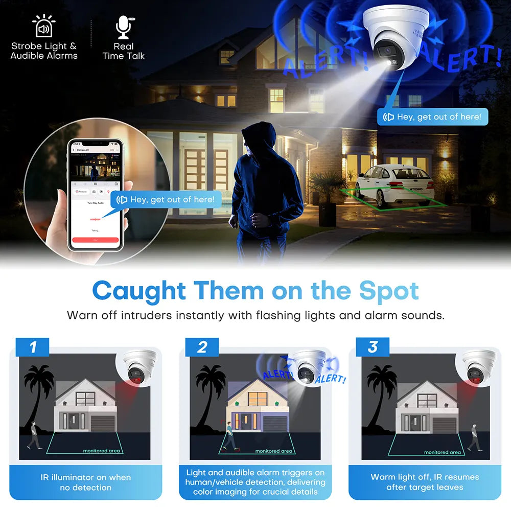 5MP Security Camera Wired with 2 Way Audio | HS-CUT05G2-LIA/SL - HITOSINO