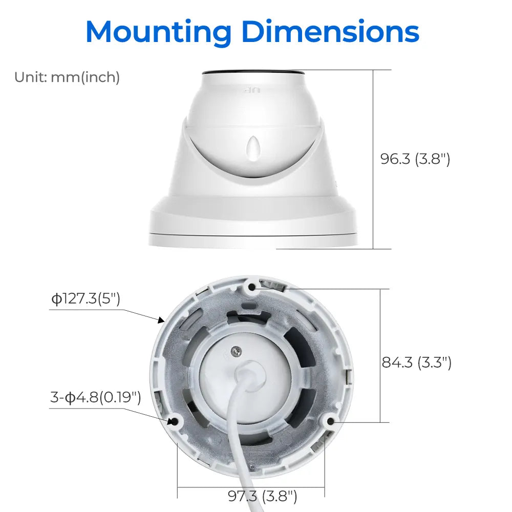 5MP Security PoE Camera with Smart Dual Light | HS-CUT05G2-LIA - HITOSINO