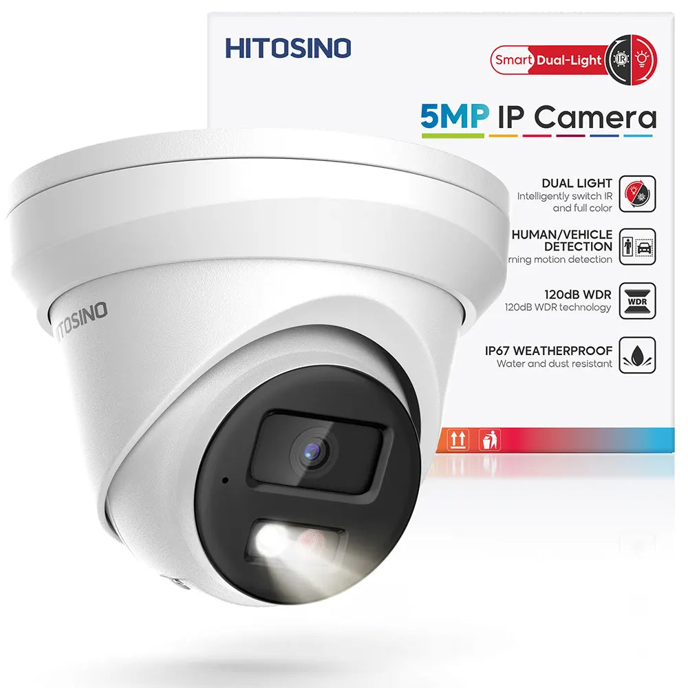 5MP Security PoE Camera with Smart Dual Light | HS-CUT05G2-LIA - HITOSINO