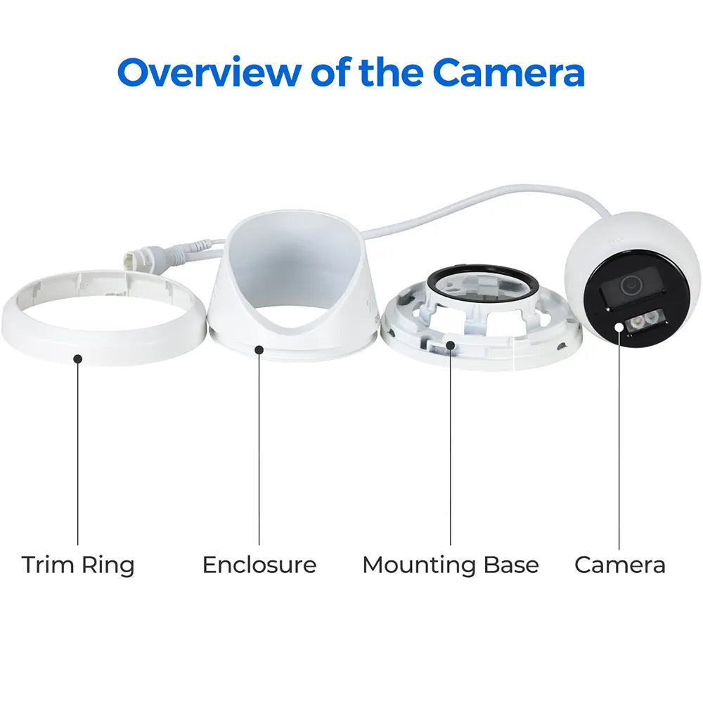 8MP Active Deterrence Security PoE Camera 4K with Siren | HS-CUT68G2-LIA/SL - HITOSINO