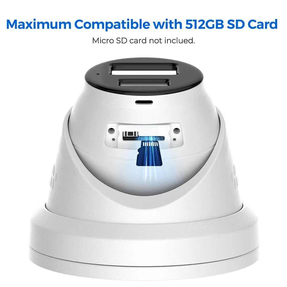 8MP Active Deterrence Security PoE Camera 4K with Siren | HS-CUT68G2-LIA/SL - HITOSINO