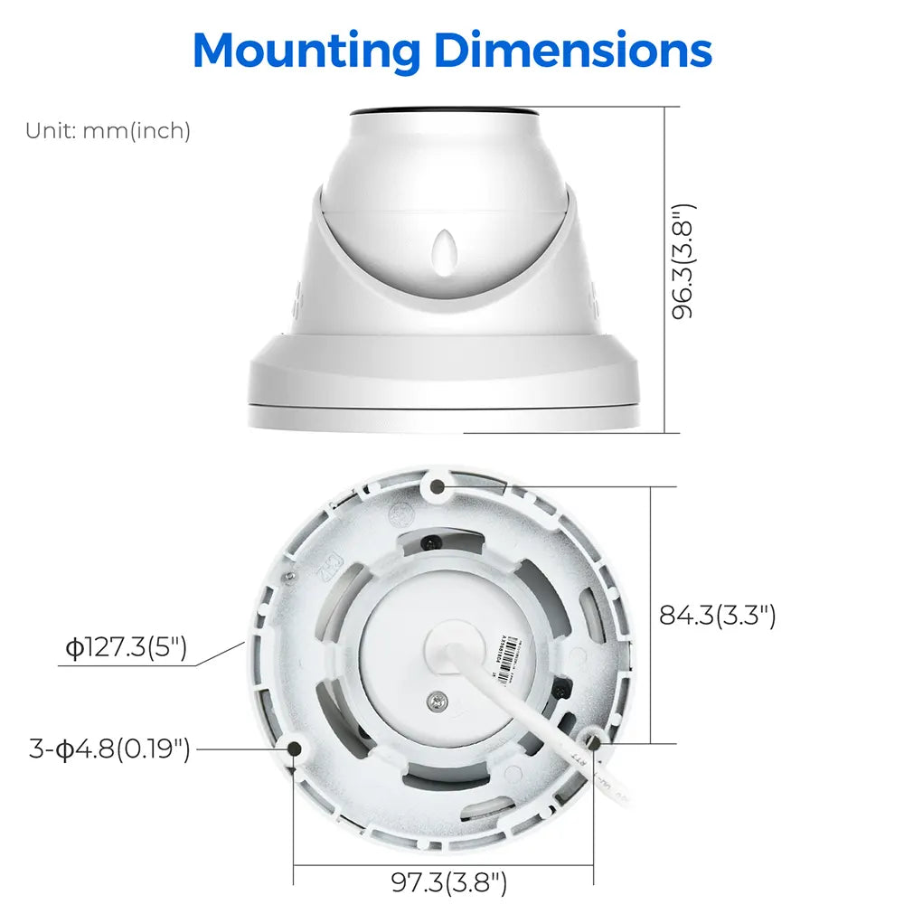 8MP Active Deterrence Security PoE Camera 4K with Siren | HS-CUT68G2-LIA/SL - HITOSINO
