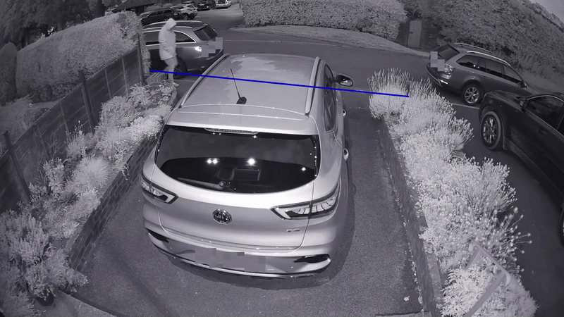 motion detector camera outdoor with human and vehicle detection