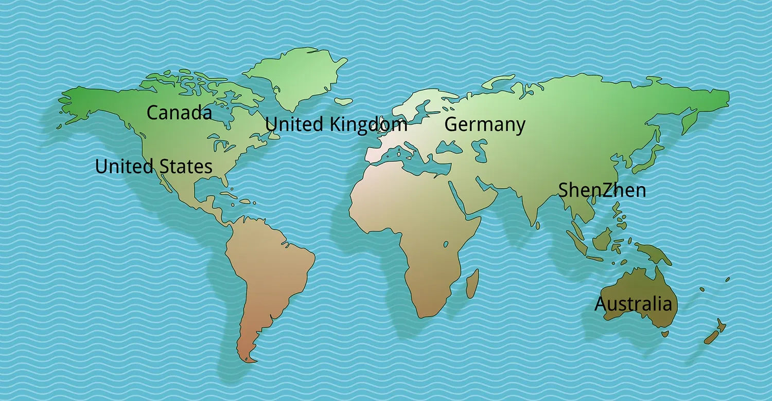 Hitosino Global Warehousing for Fast Delivery Canada, USA, UK, Germany, Shenzhen, Australia